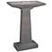 Prairie 35 1/2" High Trevia Graystone Rectangular Bird Bath