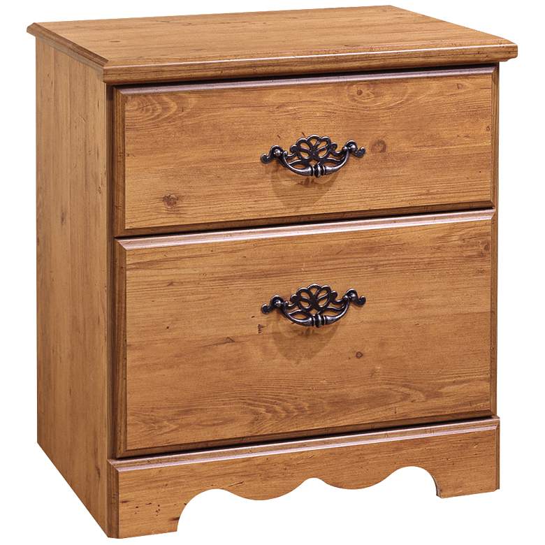 Image 1 Prairie Collection Country Pine 2-Drawer Night Stand
