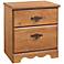 Prairie Collection Country Pine 2-Drawer Night Stand