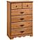 Prairie Collection Country Pine 5-Drawer Chest
