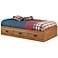 Prairie Collection Country Pine Twin Mates Bed
