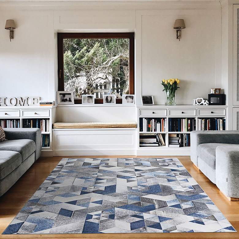 Image 2 Prairie Falsterbo Denim 5'3"x7'3" Rectangular Area Rug