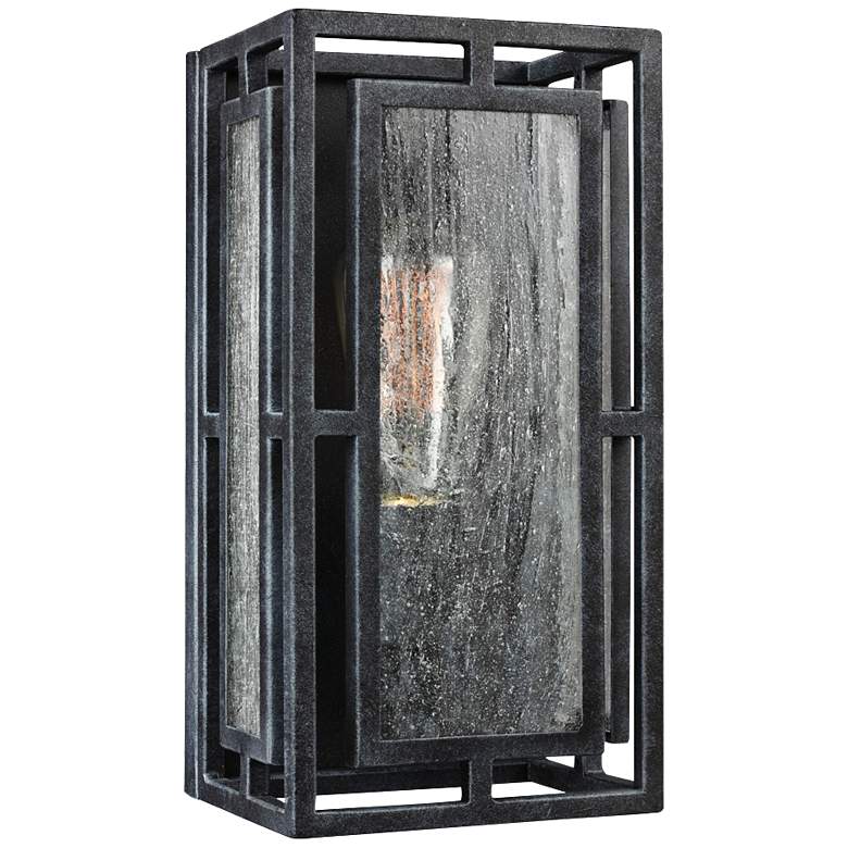 Image 1 Prairielands 12" High Dark Weathered Zinc Wall Sconce