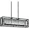Prairielands 42" Wide Dark Zinc 5-Light Chandelier