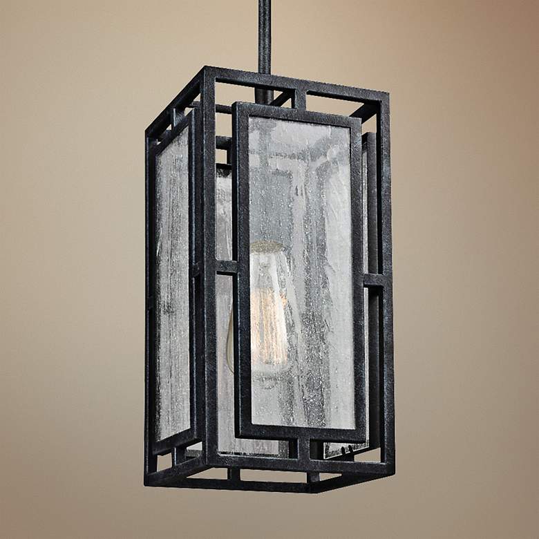 Image 1 Prairielands 6 inch Wide Dark Zinc 1-Light Mini Pendant