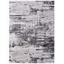 Prasad Abstract Indoor Ivory Area Rug 39N9F 1'-8" x 2'-10"