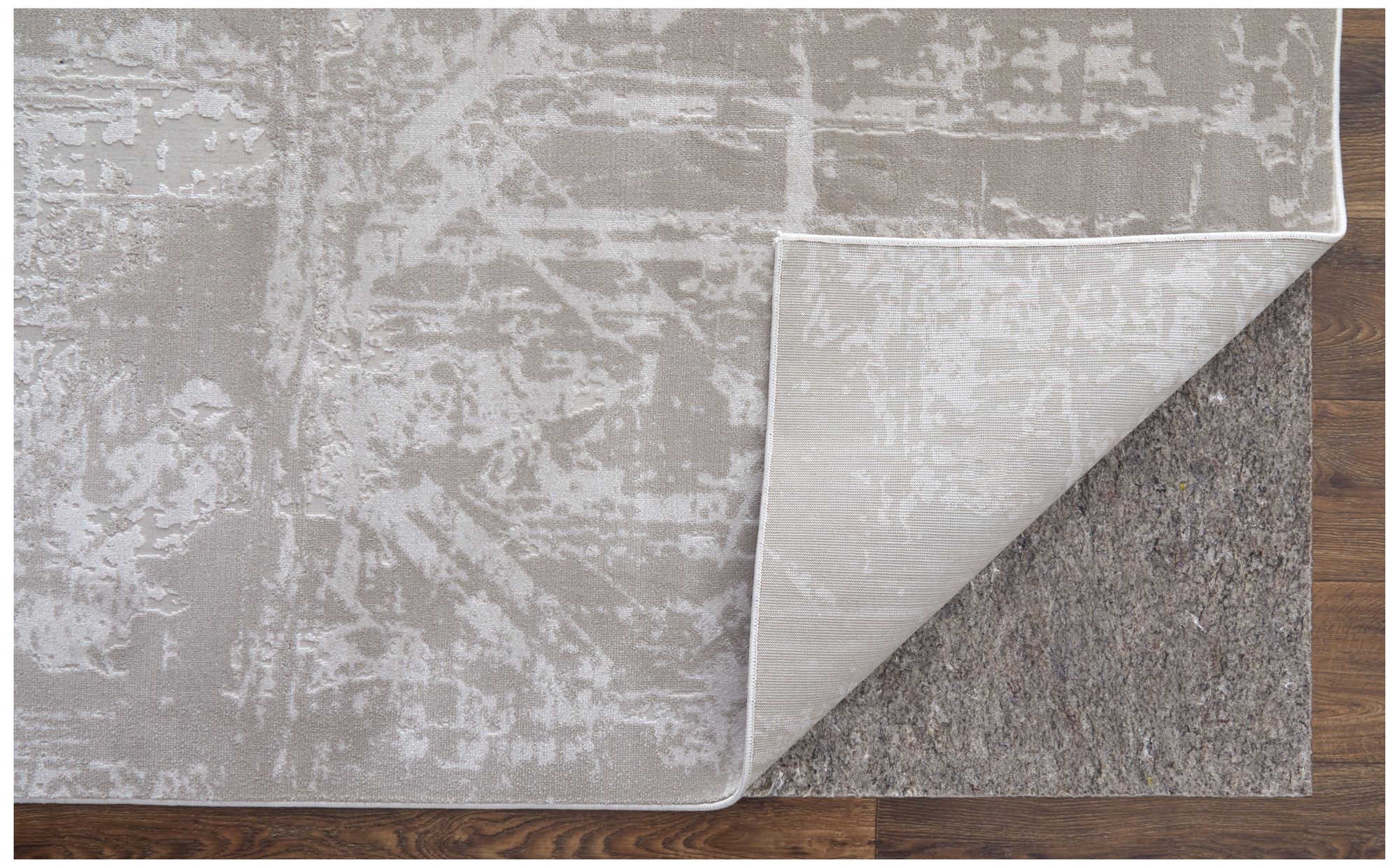 Image 5 Prasad Abstract Indoor Ivory Area Rug 39NAF 2'-10" x 7'-10" more views