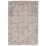 Prasad Distressed Indoor Ivory Area Rug 3682F 1'-8" x 2'-10"