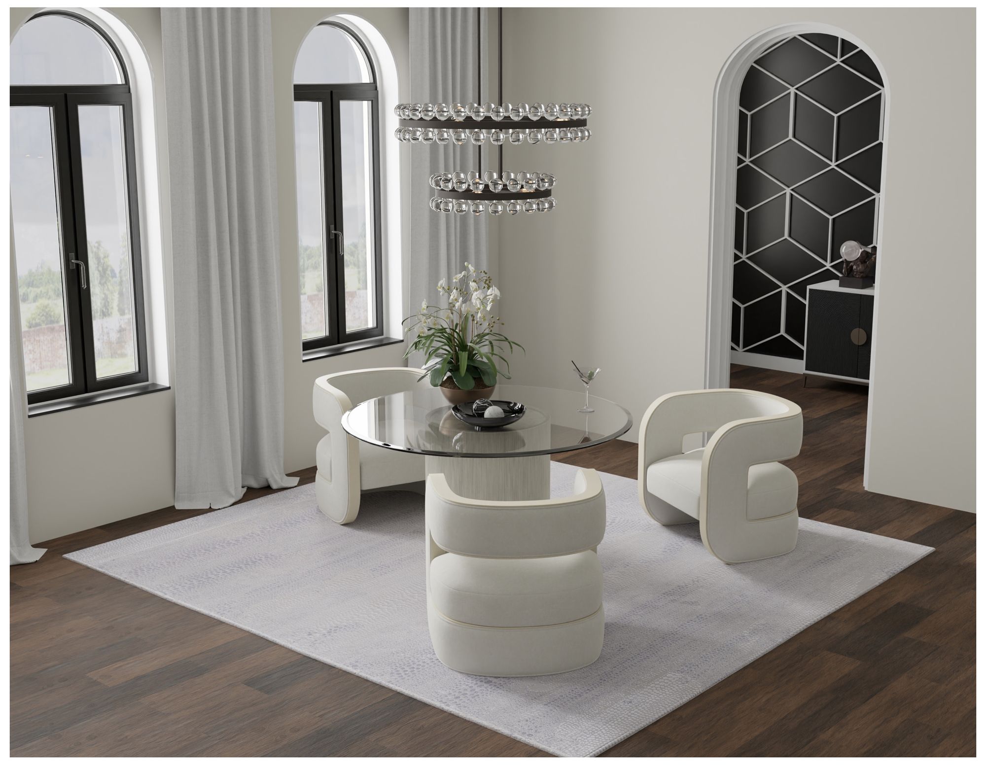 Image 3 Prasad Distressed Indoor Ivory Area Rug 39N8F 2'-10" x 7'-10" more views