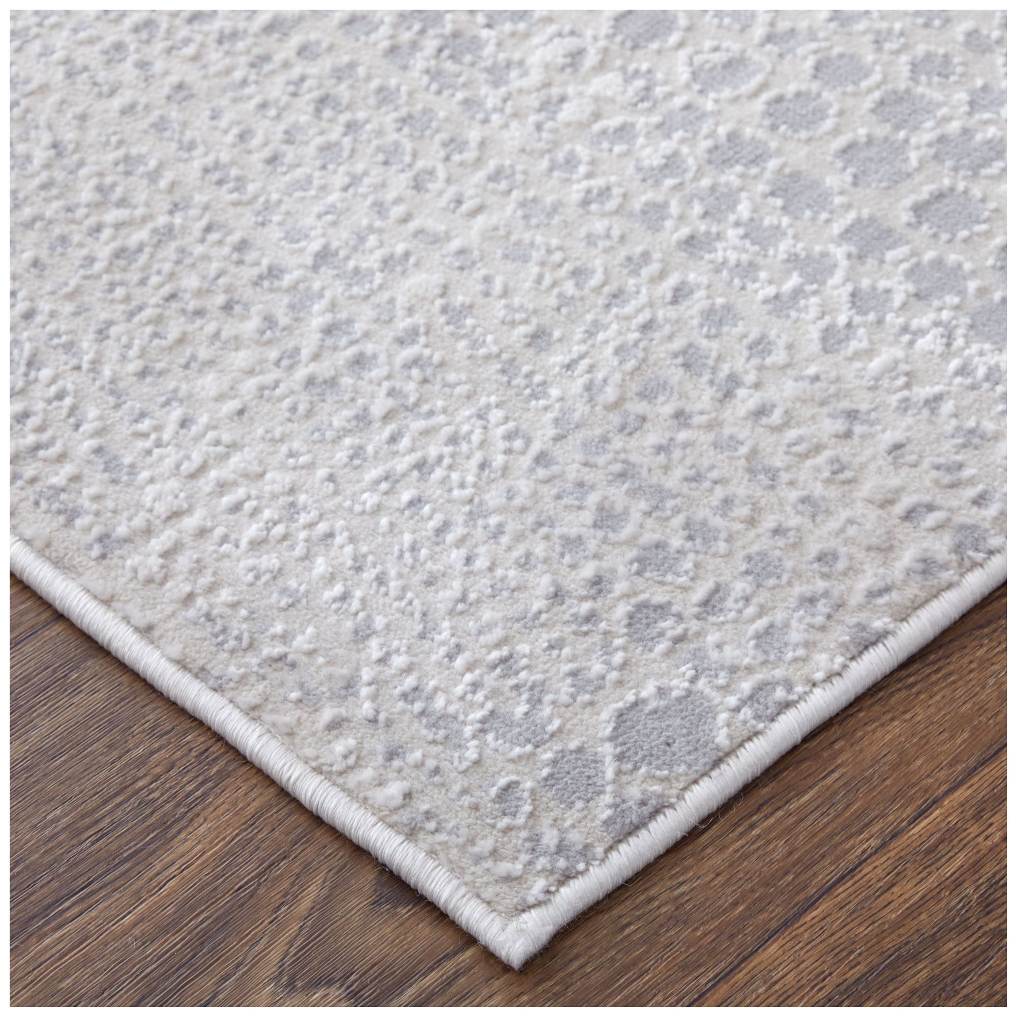 Image 4 Prasad Distressed Indoor Ivory Area Rug 39N8F 2'-10" x 7'-10" more views
