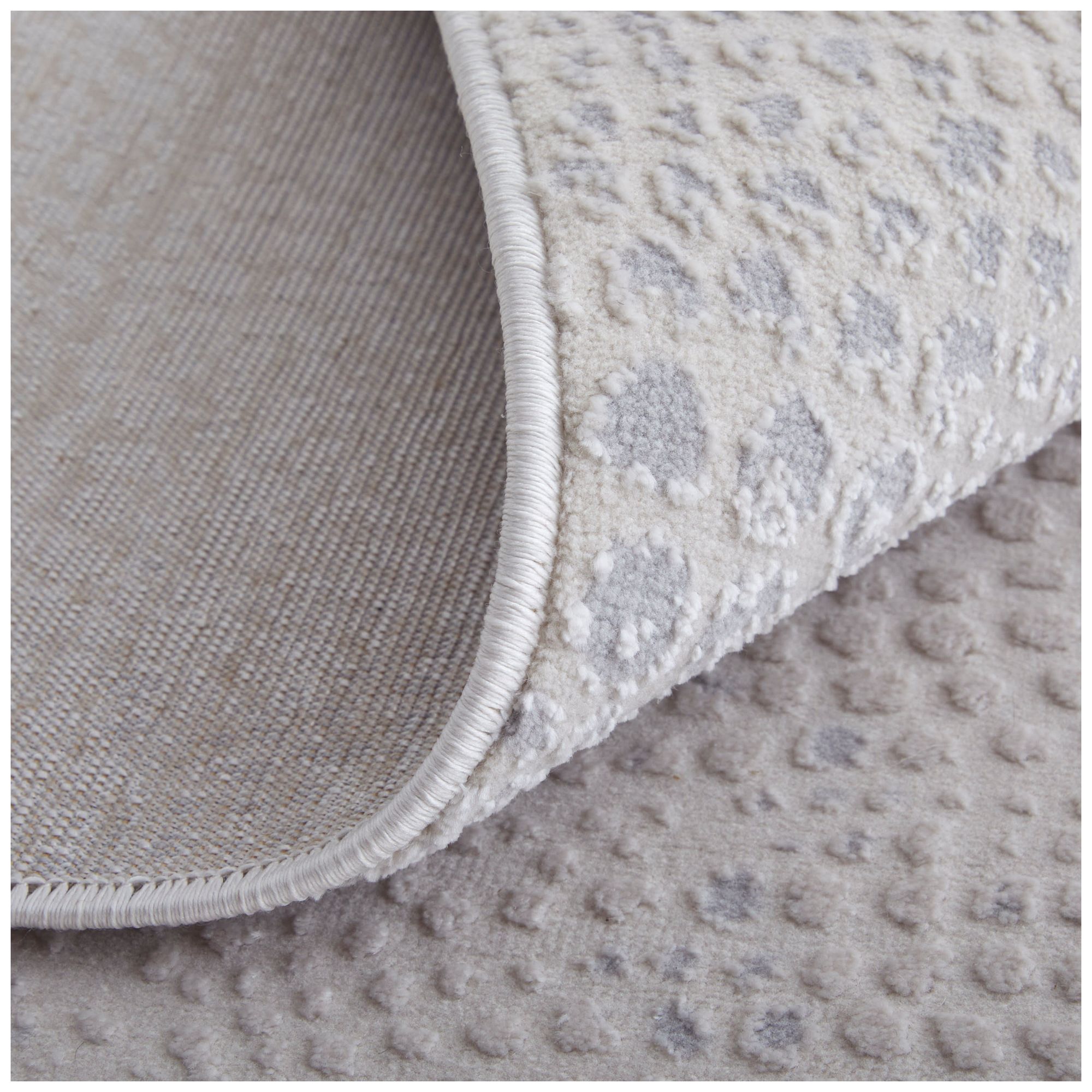 Prasad Distressed Indoor Ivory Area Rug 39N8F 2'-10" x 7'-10"