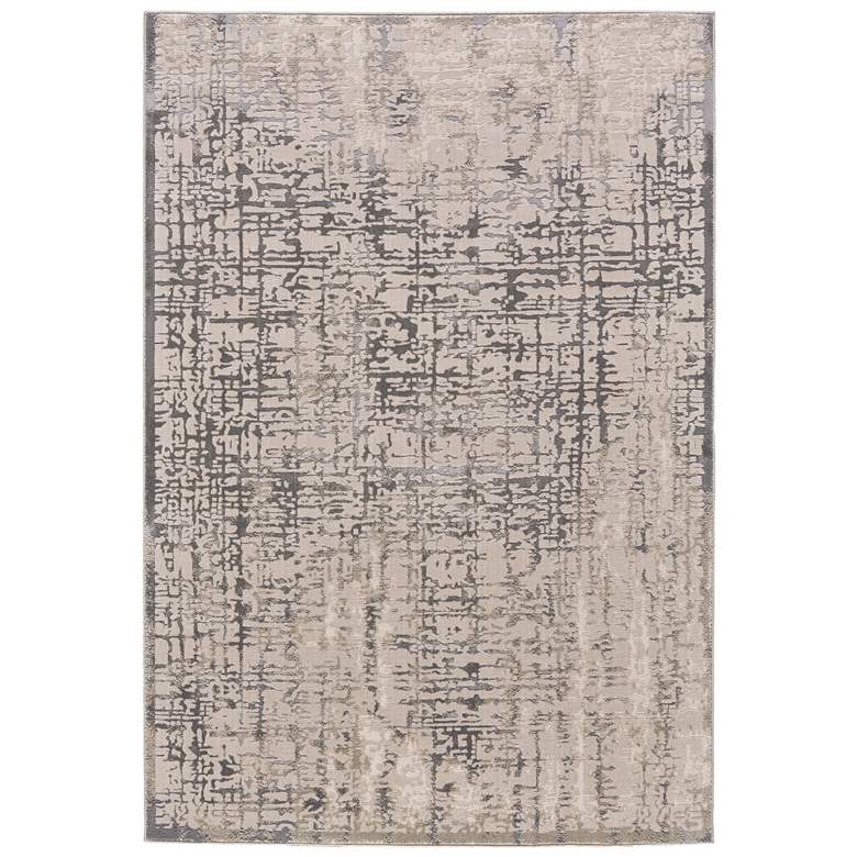 Image 1 Prasad Modern Abstract Soft Indoor Gray Area Rug 3683F