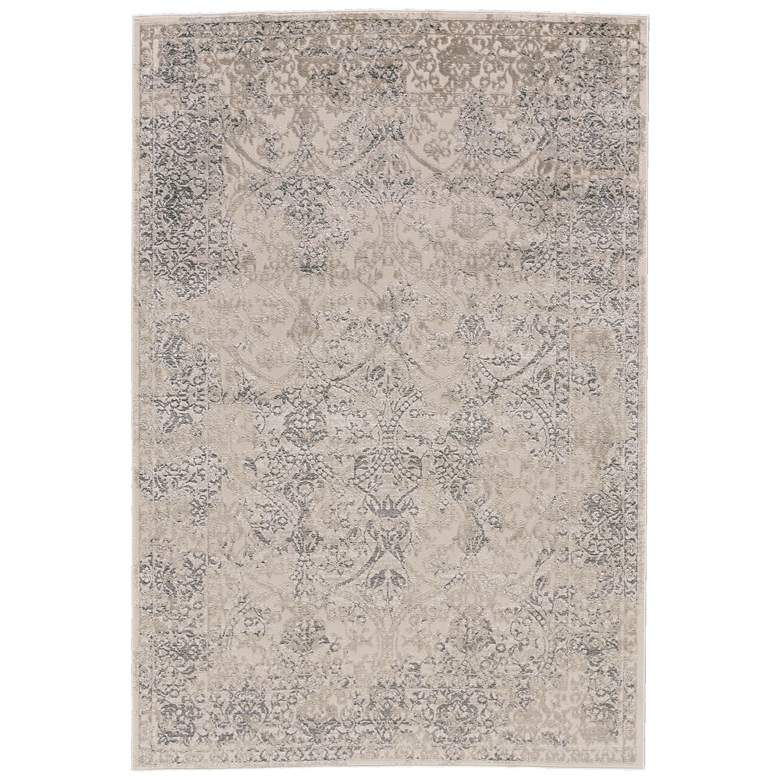 Image 1 Prasad Modern Distressed Soft Indoor Ivory Area Rug 3682F