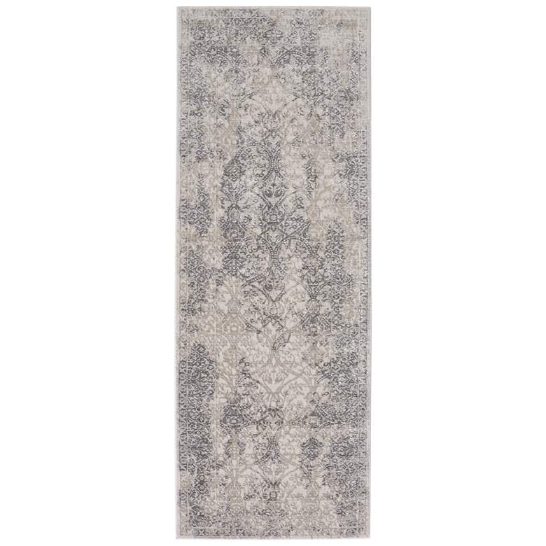 Image 1 Prasad Modern Distressed Soft Indoor Ivory Area Rug 3682F