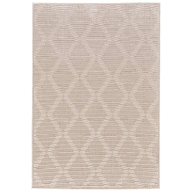 Image 1 Prasad Modern Geometric Soft Indoor Ivory Area Rug 3678F