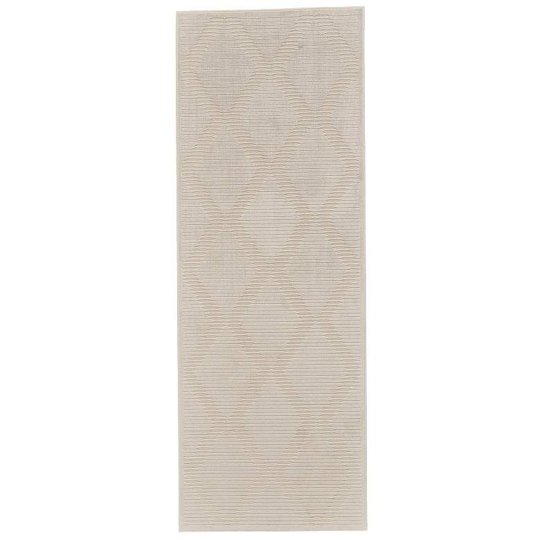 Image 1 Prasad Modern Geometric Soft Indoor Ivory Area Rug 3678F