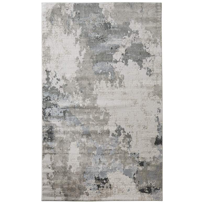 Image 1 Prasad Modern Watercolor Soft Indoor Ivory Area Rug 3970F