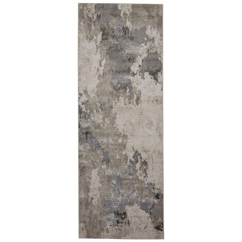 Image 1 Prasad Modern Watercolor Soft Indoor Ivory Area Rug 3970F
