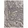Prasad Watercolor Indoor Gray Area Rug 3894F 5' x 8'