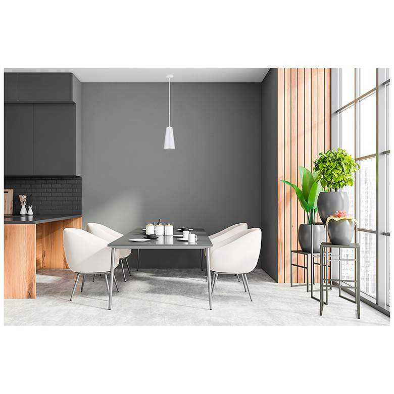 Image 4 Pratella 1 - 1-Light Mini Pendants - White Finish - White Metal Shade more views