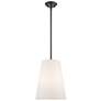 1_Prato 1 Light Bronze Shaded Chandelier