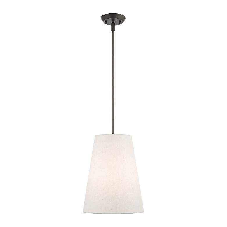 Image 5 Prato 1 Light Bronze Shaded Chandelier more views