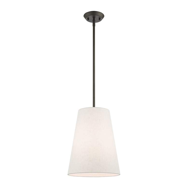 Image 6 Prato 1 Light Bronze Shaded Chandelier more views