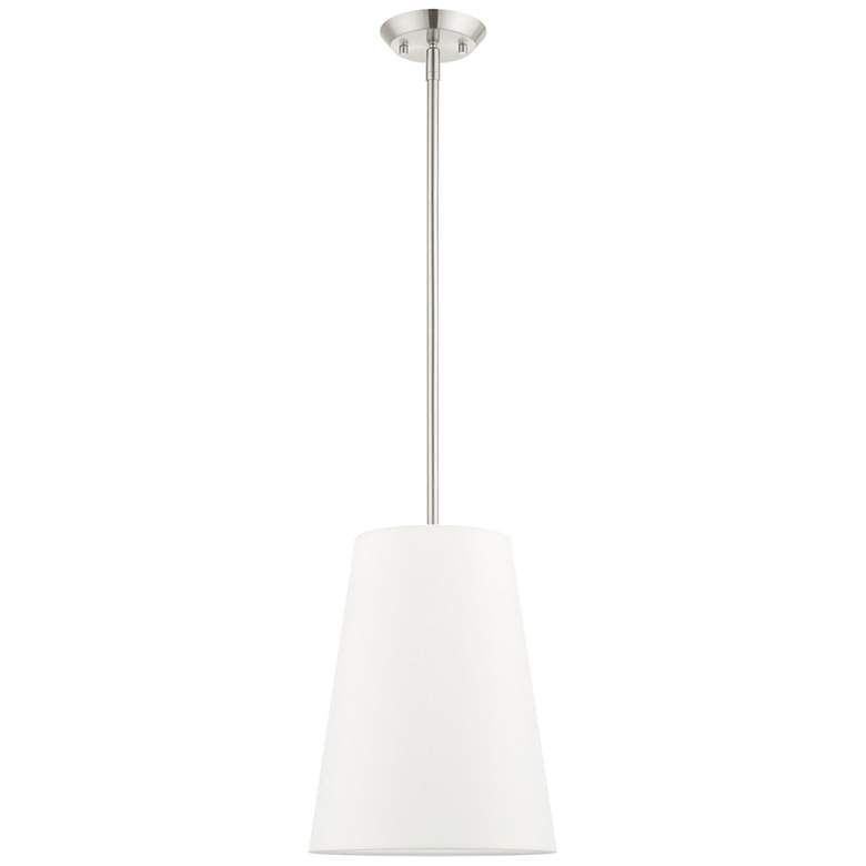 Image 1 Prato 11" Wide Brushed Nickel Mini Pendant Light