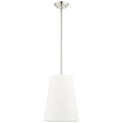 Prato 11" Wide Brushed Nickel Mini Pendant Light