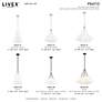 4_Prato 11" Wide Brushed Nickel Mini Pendant more views