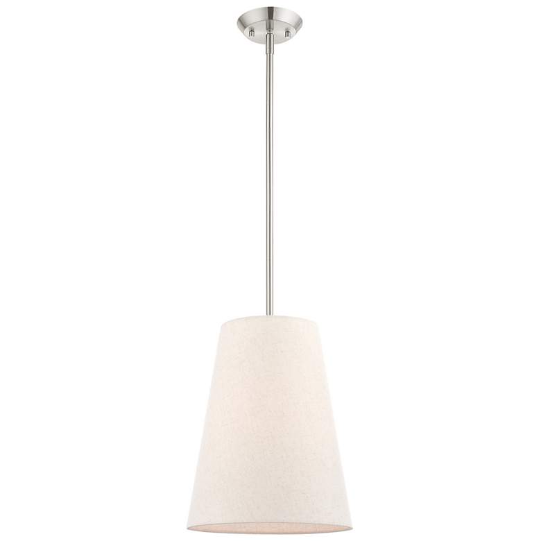 Image 7 Prato 11" Wide Brushed Nickel Mini Pendant more views