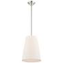 Prato 11" Wide Brushed Nickel Mini Pendant