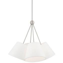 Prato 25" Wide Brushed Nickel 4-Light Pendant Light