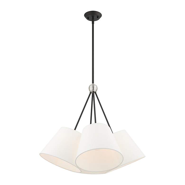 Image 4 Prato 4 Light Black Shaded Chandelier more views