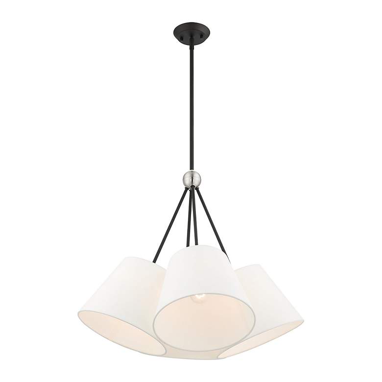 Image 5 Prato 4 Light Black Shaded Chandelier more views