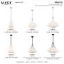 Thumbnail3 of Prato 4 Light Bronze Shaded Chandelier more views