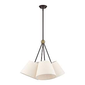Image5 of Prato 4 Light Bronze Shaded Chandelier more views