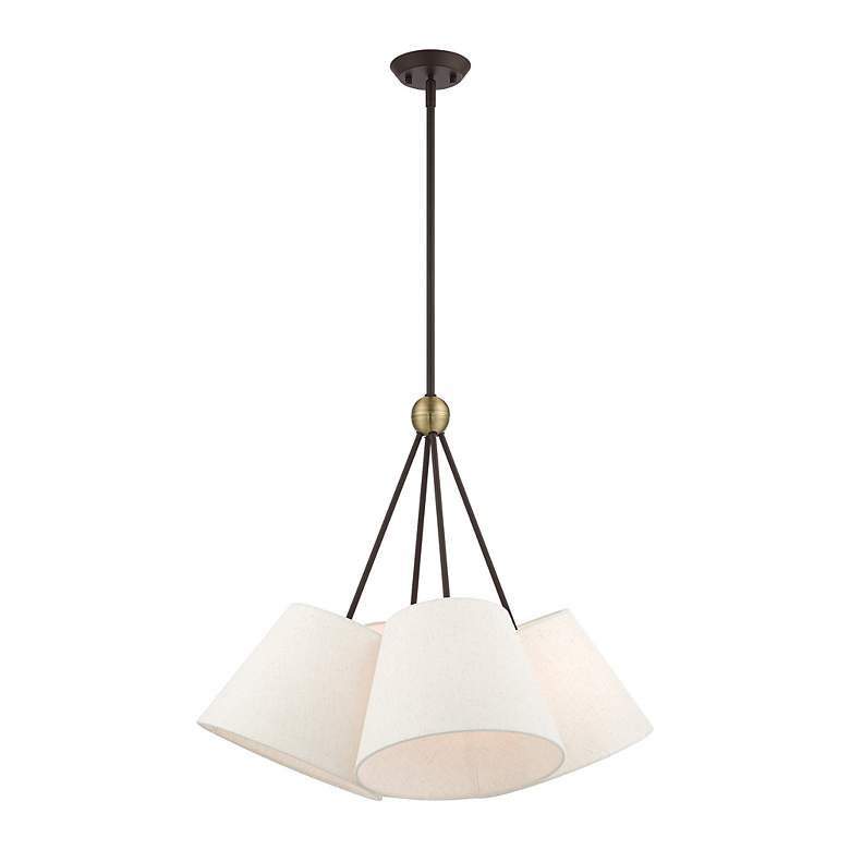 Image 6 Prato 4 Light Bronze Shaded Chandelier more views