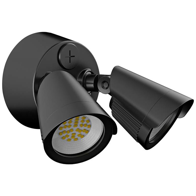 Image 2 Pratt 5" High Powder-Coated Black LED Outdoor Wall Light