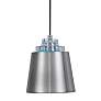 2_Pratt 9" Wide Brushed Nickel Metal Mini Pendant Light