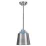 7_Pratt 9" Wide Brushed Nickel Metal Mini Pendant Light more views