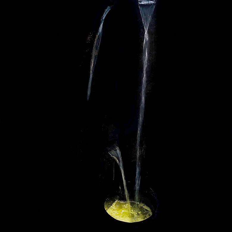Image 3 Precipice 52 3/4" High Relic Lava LED Outdoor Floor Fountain more views