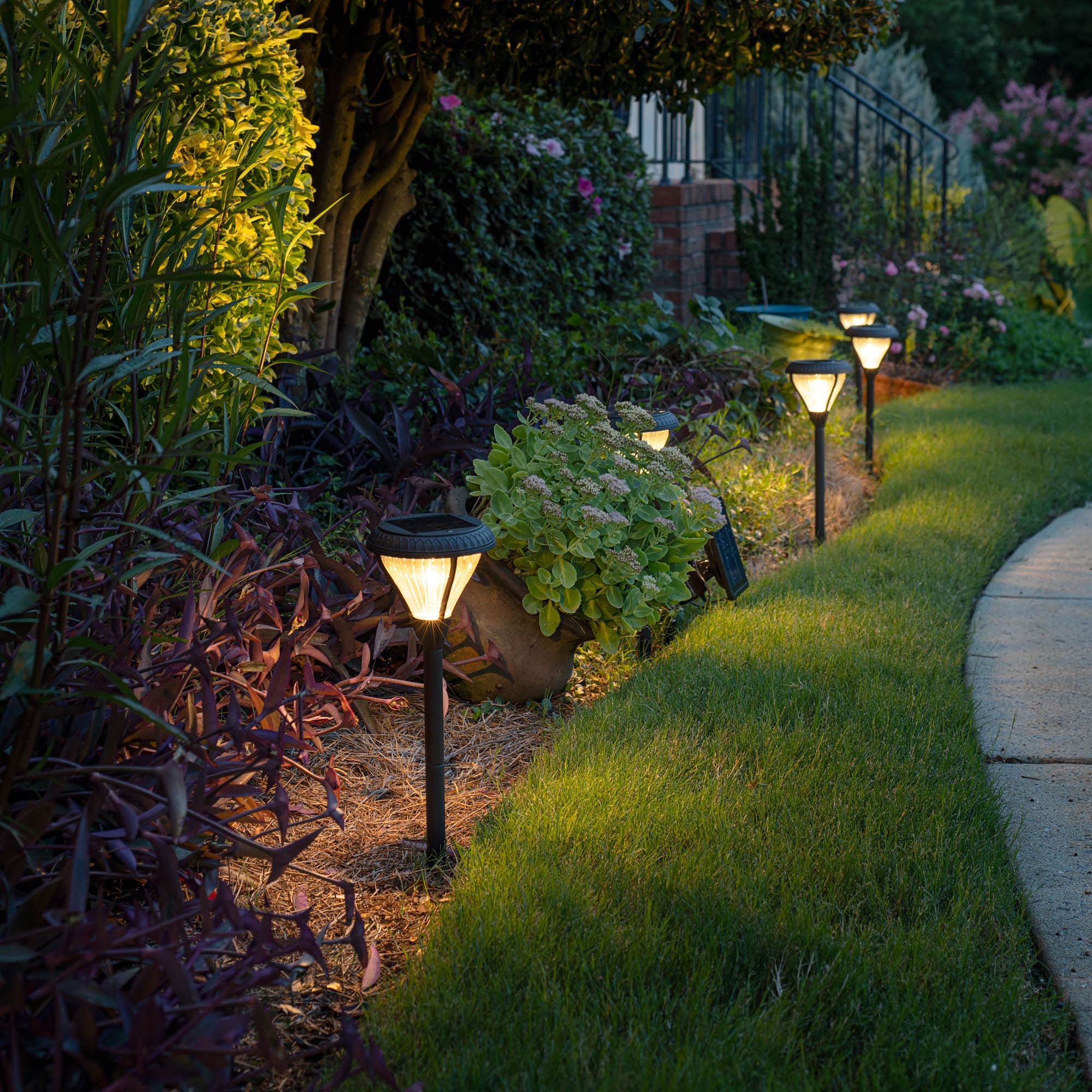 Watch A Video About the Black Dusk to Dawn Garden Lights Set of 2