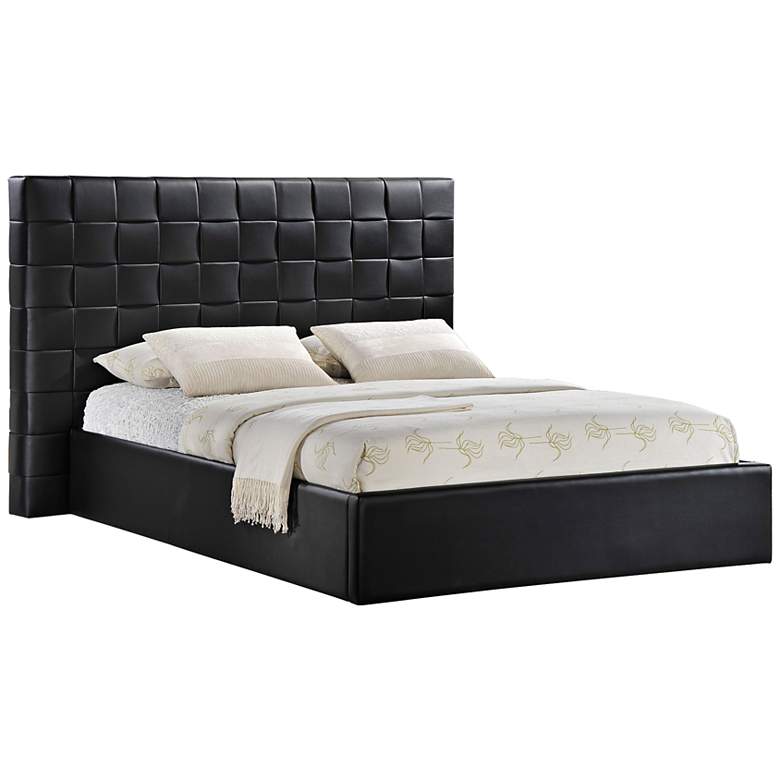 Image 1 Prenetta Upholstered Black Modern Queen Bed