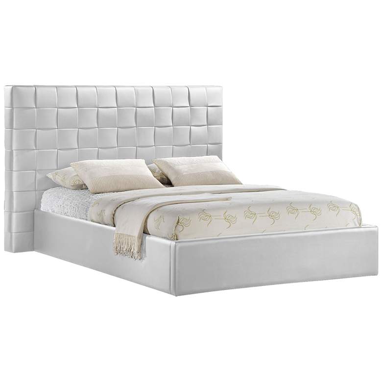 Image 1 Prenetta Upholstered White Modern Queen Bed