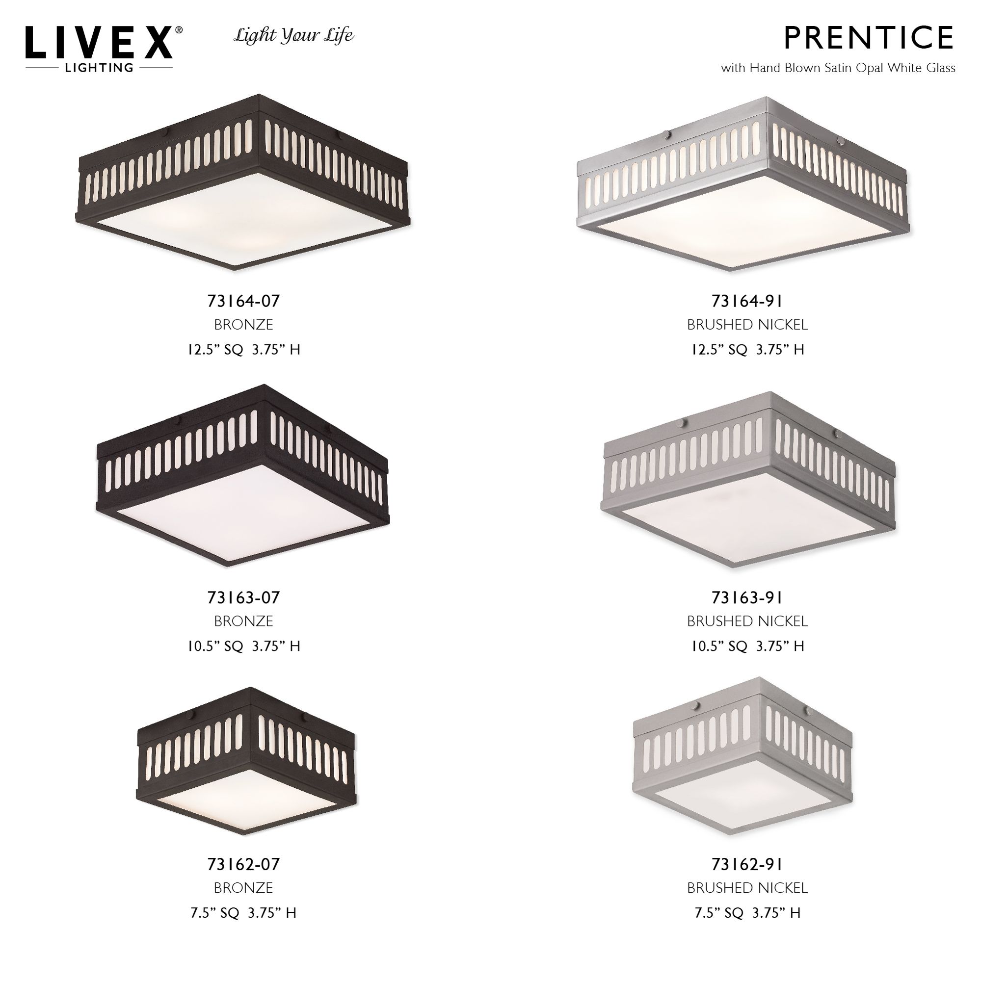 Prentice 2 Light Bronze Ceiling Mount