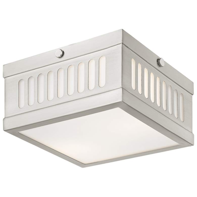 Image 1 Prentice 2 Light Brushed Nickel Ceiling Mount