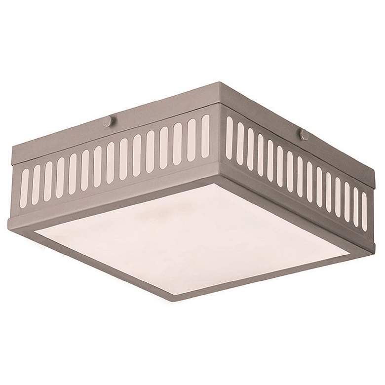 Image 1 Prentice 3 Light Brushed Nickel Ceiling Mount