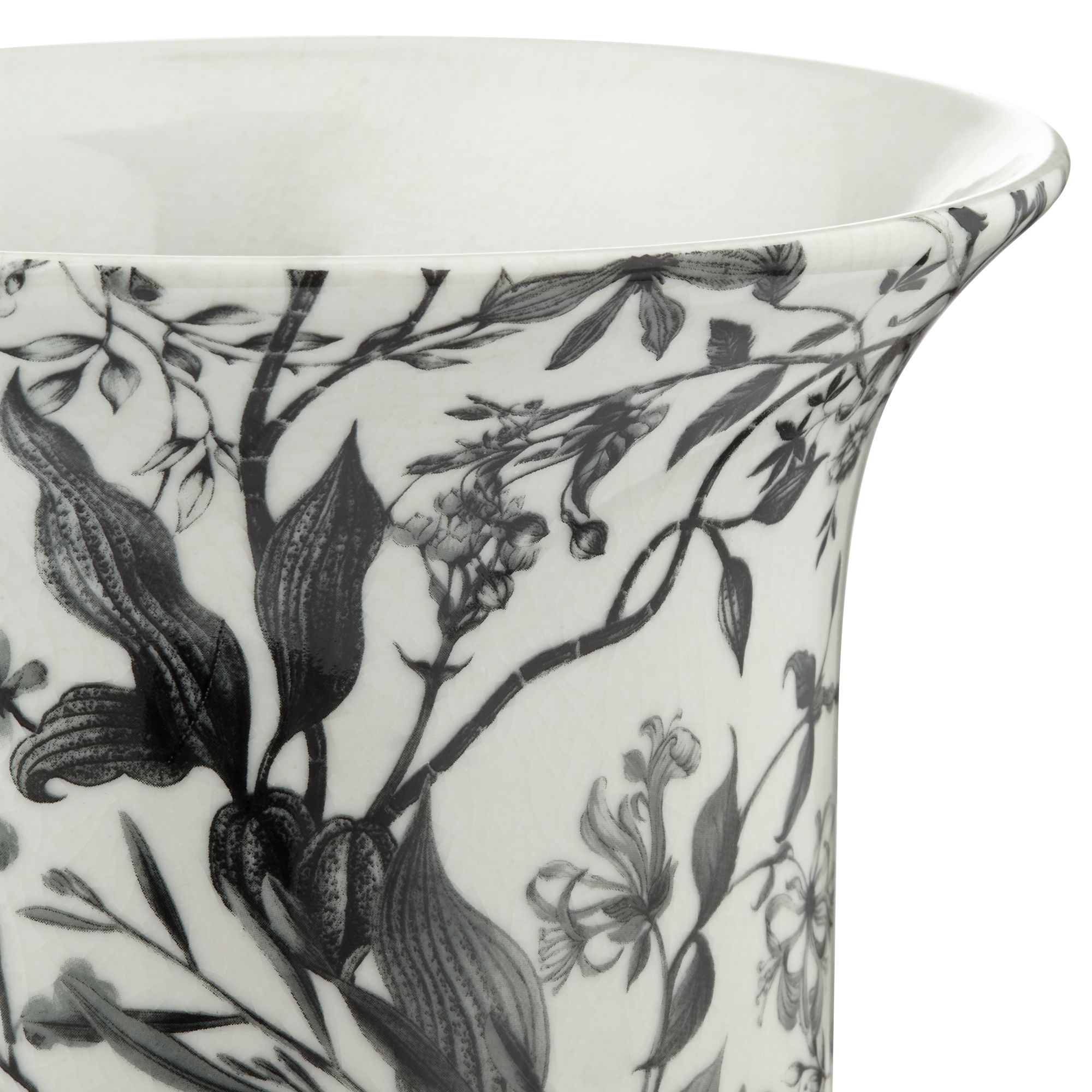 Image 4 Prentiss 14" High Black and White Ceramic Ginger Jar Decorative Vase more views