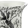 4_Prentiss 14" High Black and White Ceramic Ginger Jar Decorative Vase more views
